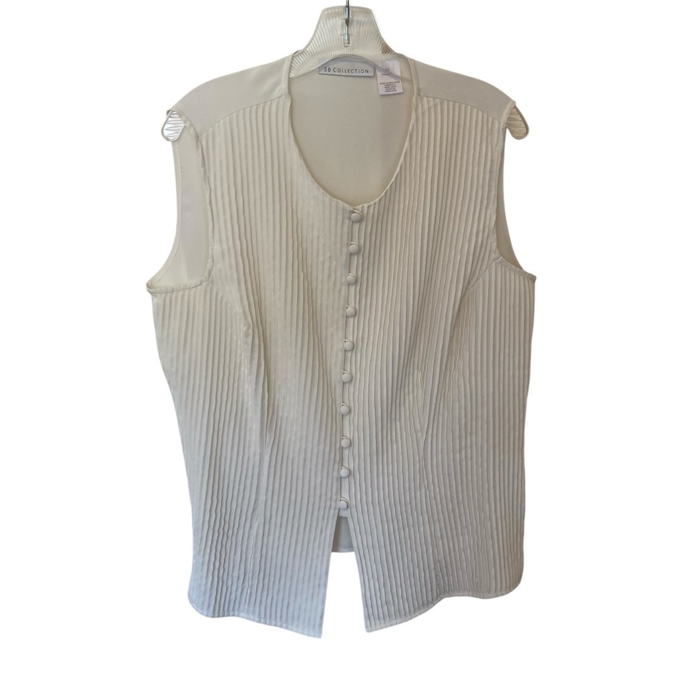 Beautiful Pleated Button Down Blouse